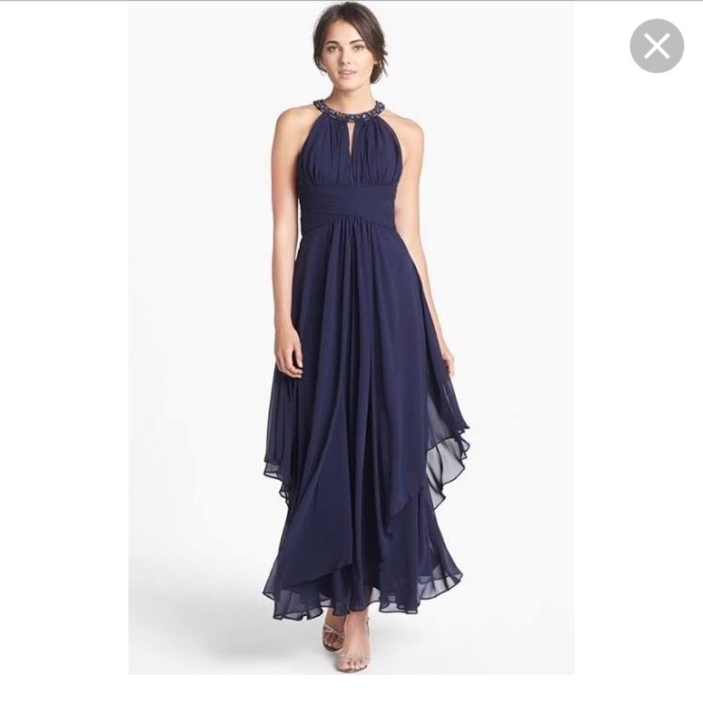 EUC Eliza J formal halter dress
